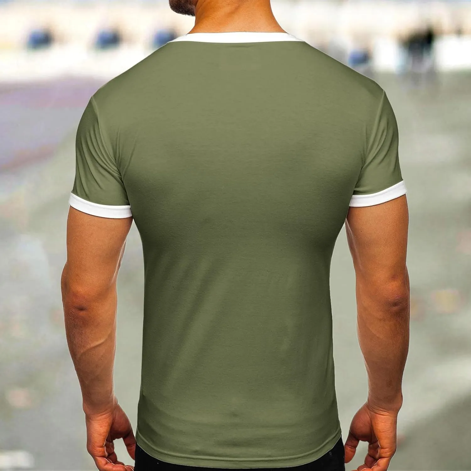 Shirt for Men Casual Short Sleeve Crew Neck Lightweight Regular Fit Workout Tees True Comfort Trendy Tops