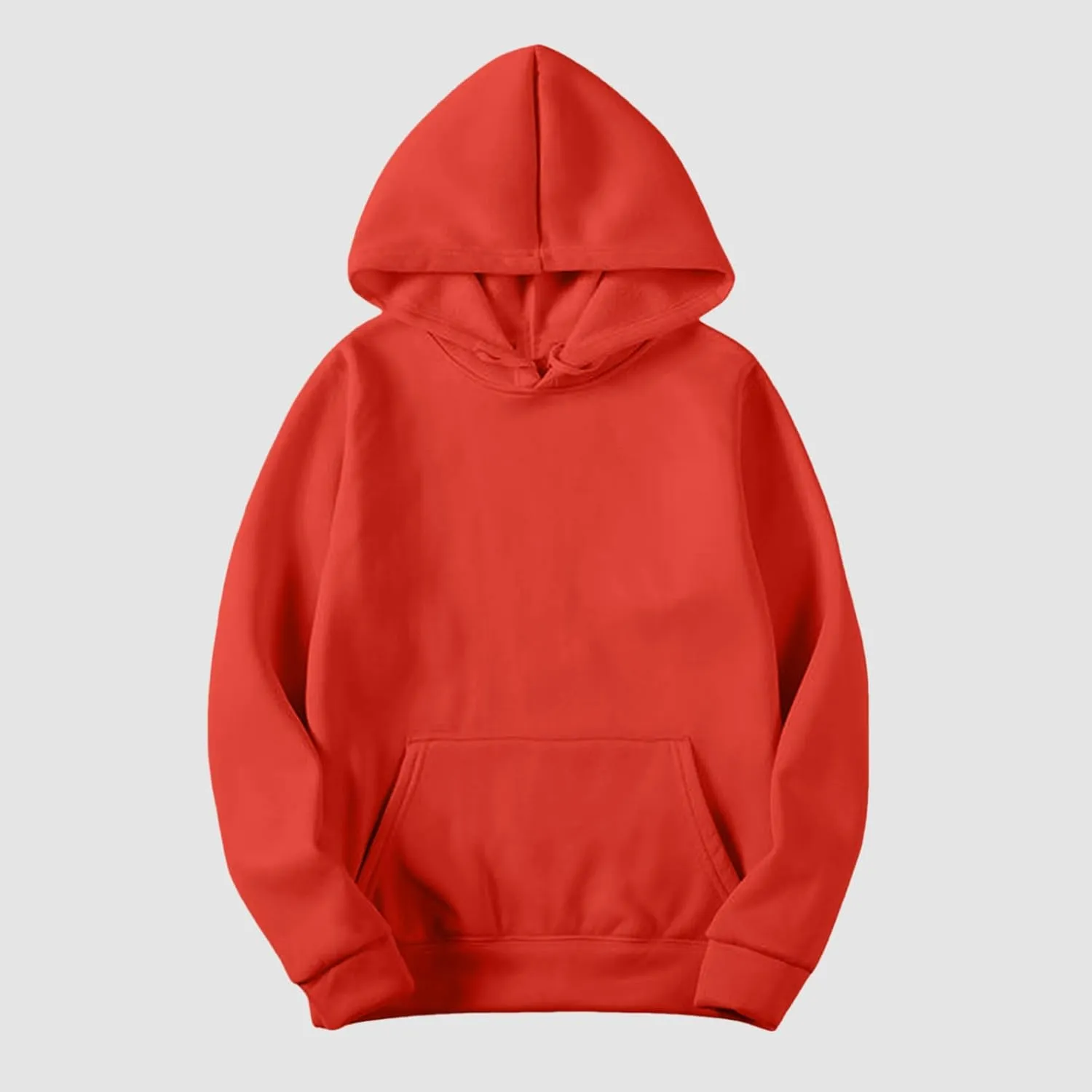 Sweatshirt for Women Trendy Oversized Long Sleeve Solid Color Hoodies Drawstring Drop Shoulder Plus Size Casual Hoodie