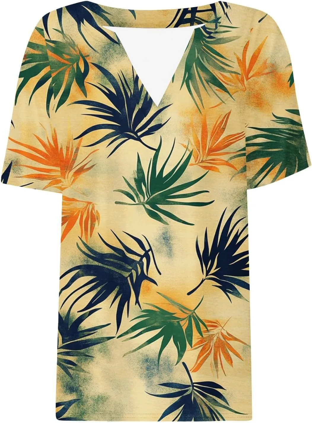 T-Shirts Women's Summer Striped Short-Sleeved V-Neck Shirt Business Casual Loose T-Shirt Trend Fashion Clothing top