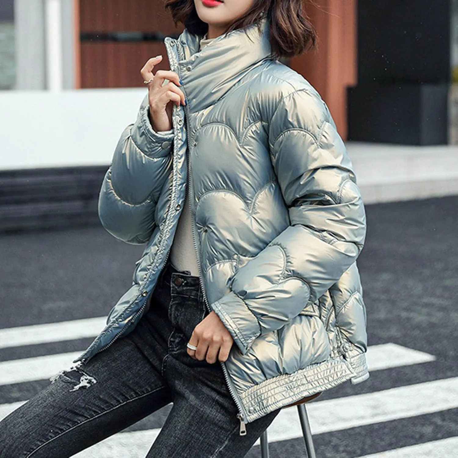 Winter Coats For Women With Pockets Thicken Warm Puffer Parkas Plus Size Jacket Fashion Trendy 2025 Outfits Clothes