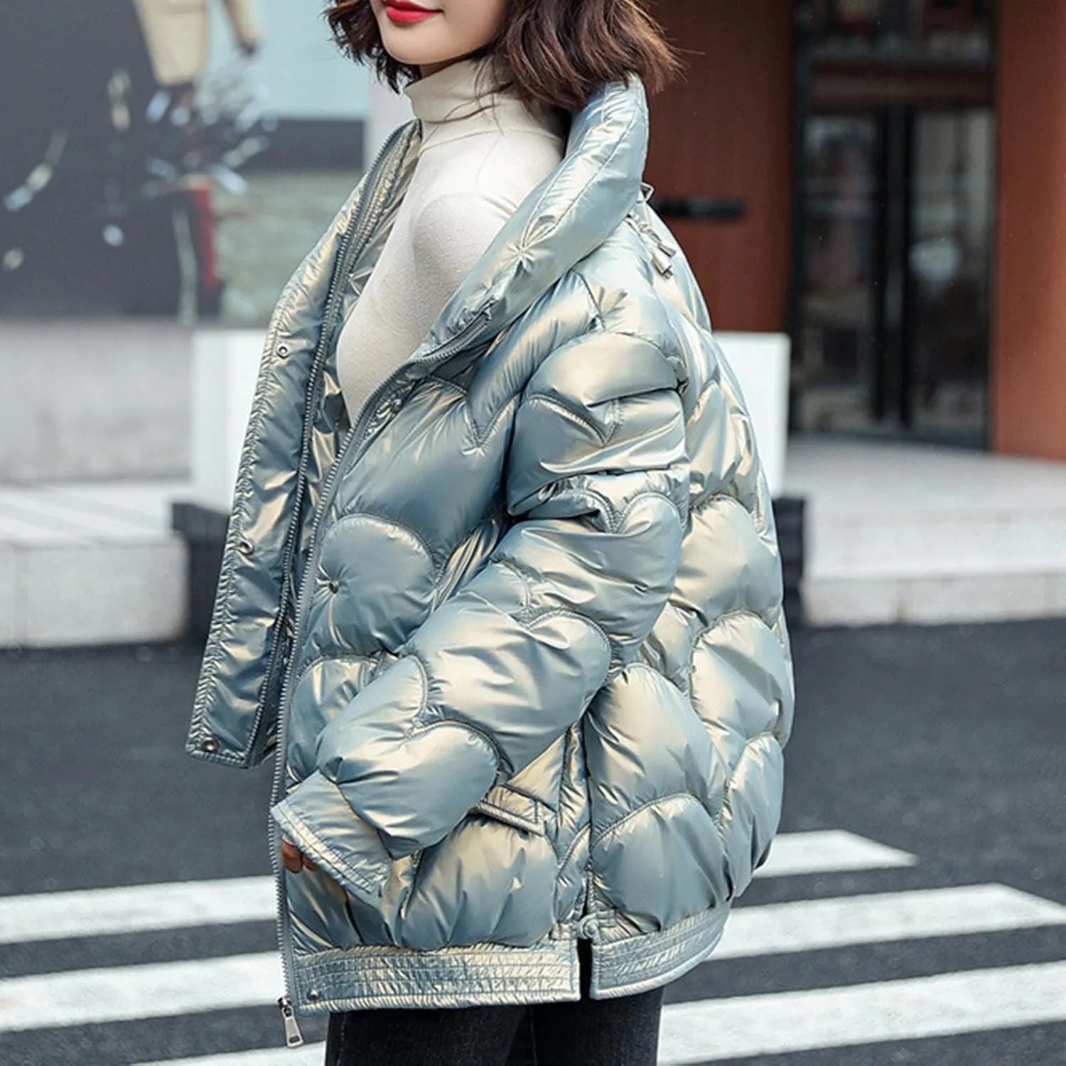 Winter Coats For Women With Pockets Thicken Warm Puffer Parkas Plus Size Jacket Fashion Trendy 2025 Outfits Clothes