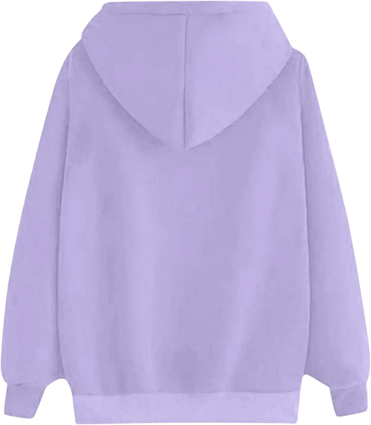 Women Heart Print Hoodie Classic Solid Graphic Oversized Pullover Valentines Day Long Sleeve Sweatshirt with Pocket