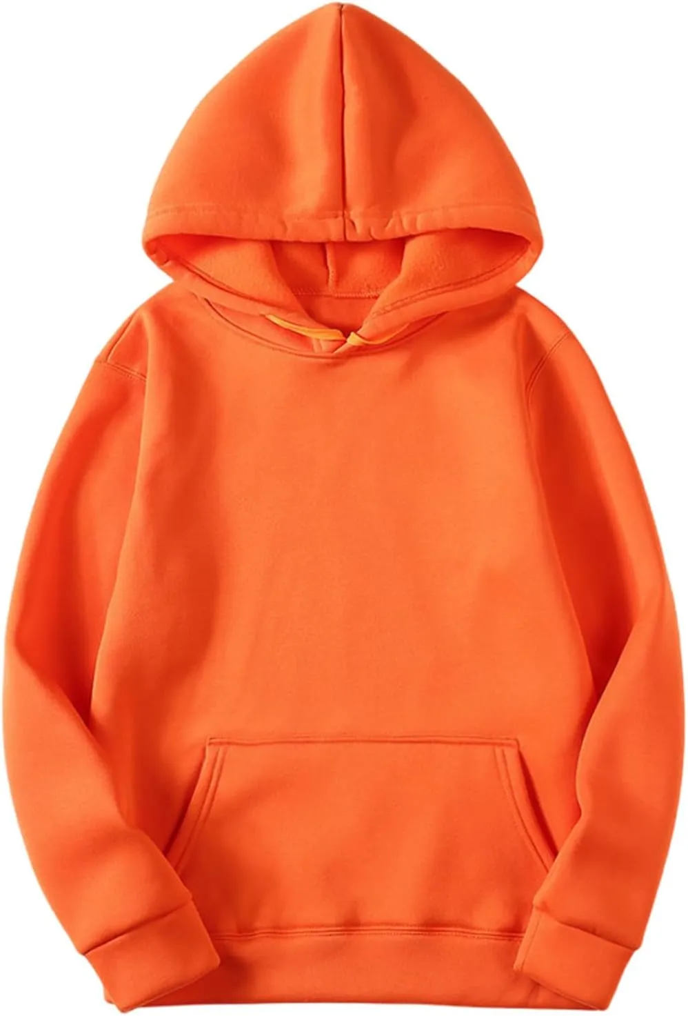 Women Solid Color Basic Loose Hoodie Tops Long Sleeve Oversized Hooded Comfy Sweatshirts Drop Shoulder Pullover Top