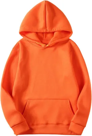 Women Solid Color Basic Loose Hoodie Tops Long Sleeve Oversized Hooded Comfy Sweatshirts Drop Shoulder Pullover Top
