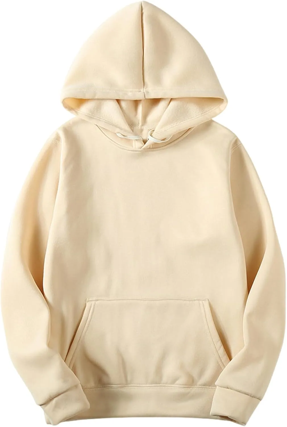 Women Solid Color Basic Loose Hoodie Tops Long Sleeve Oversized Hooded Comfy Sweatshirts Drop Shoulder Pullover Top