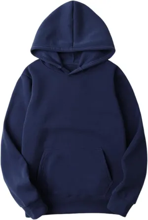 Women Solid Color Basic Loose Hoodie Tops Long Sleeve Oversized Hooded Comfy Sweatshirts Drop Shoulder Pullover Top