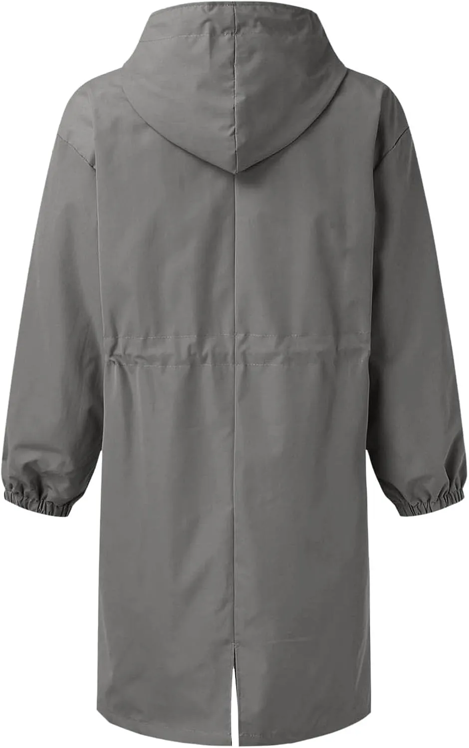 Womens Long Coat Classic Open Front Zip Up Casual Winter Wool Blend Over Pea Coats Long Jackets