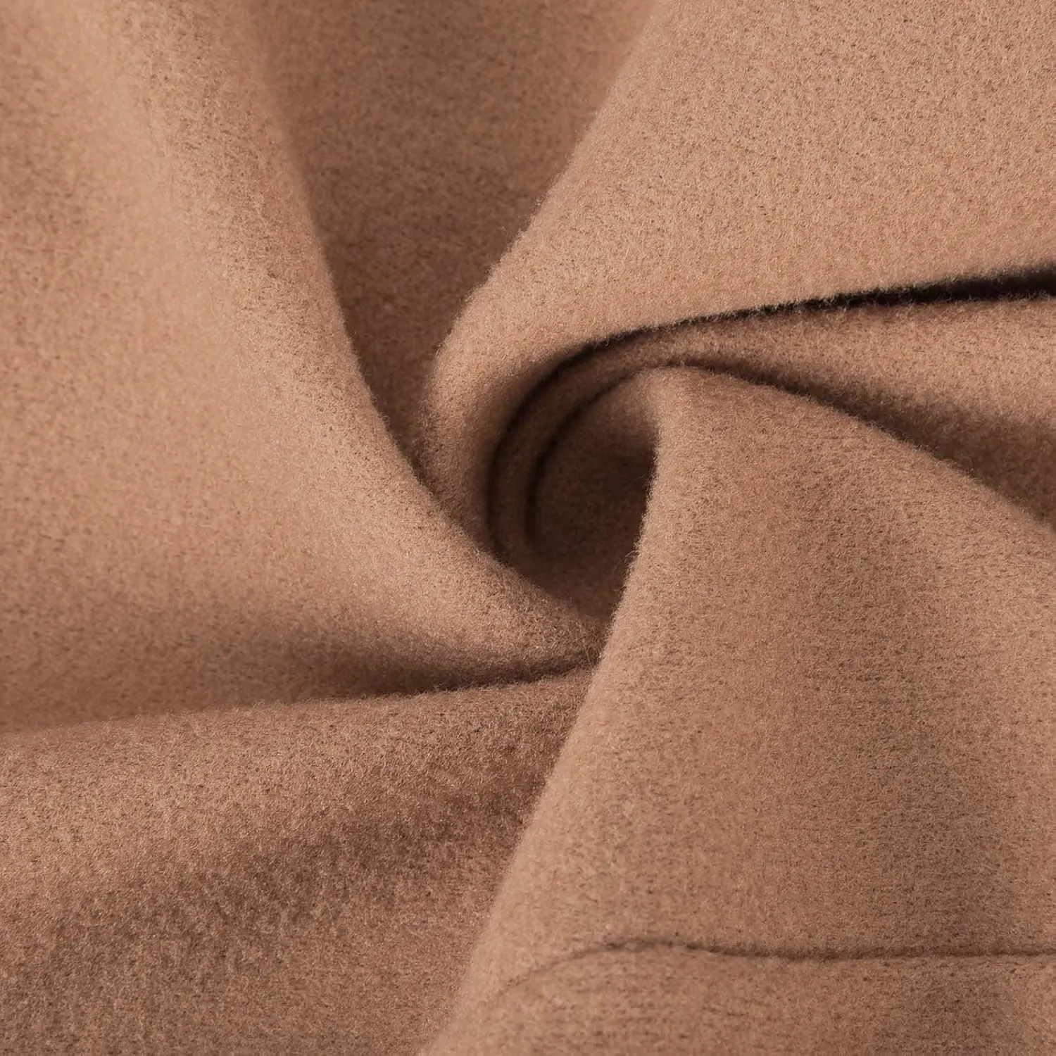 Womens Notch Lapel Pea Coats Casual Double Breasted Overcoat Plus Size Trench Coats Winter Outwear with Pockets