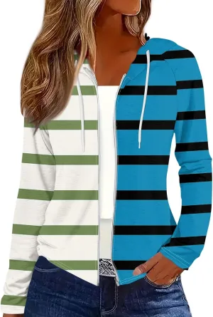 Womens Plus Size Hoodies Plus Size Winter Clothes Women'S Zip-Up Coat Gap Zip Up Womens Jacket Lightweight