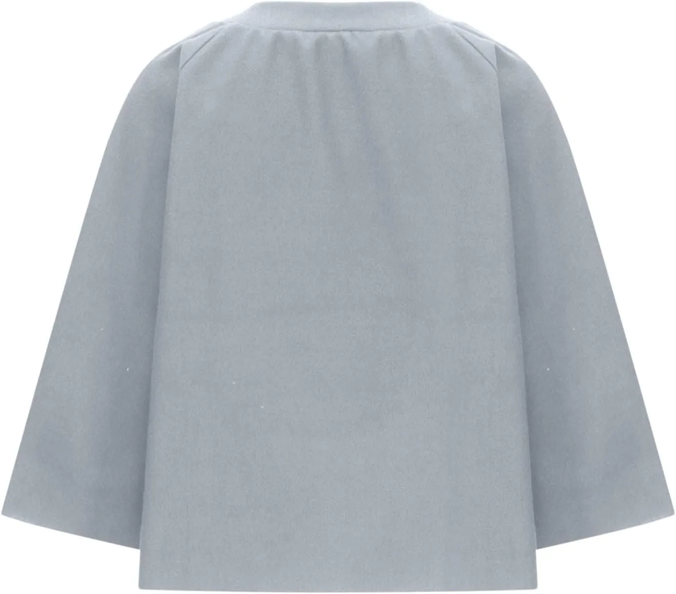 Womens Plus Size Wool Blend Coat Short Open Front Cardigan Winter Wool Trench Coat Oversized Casual Top Outerwear
