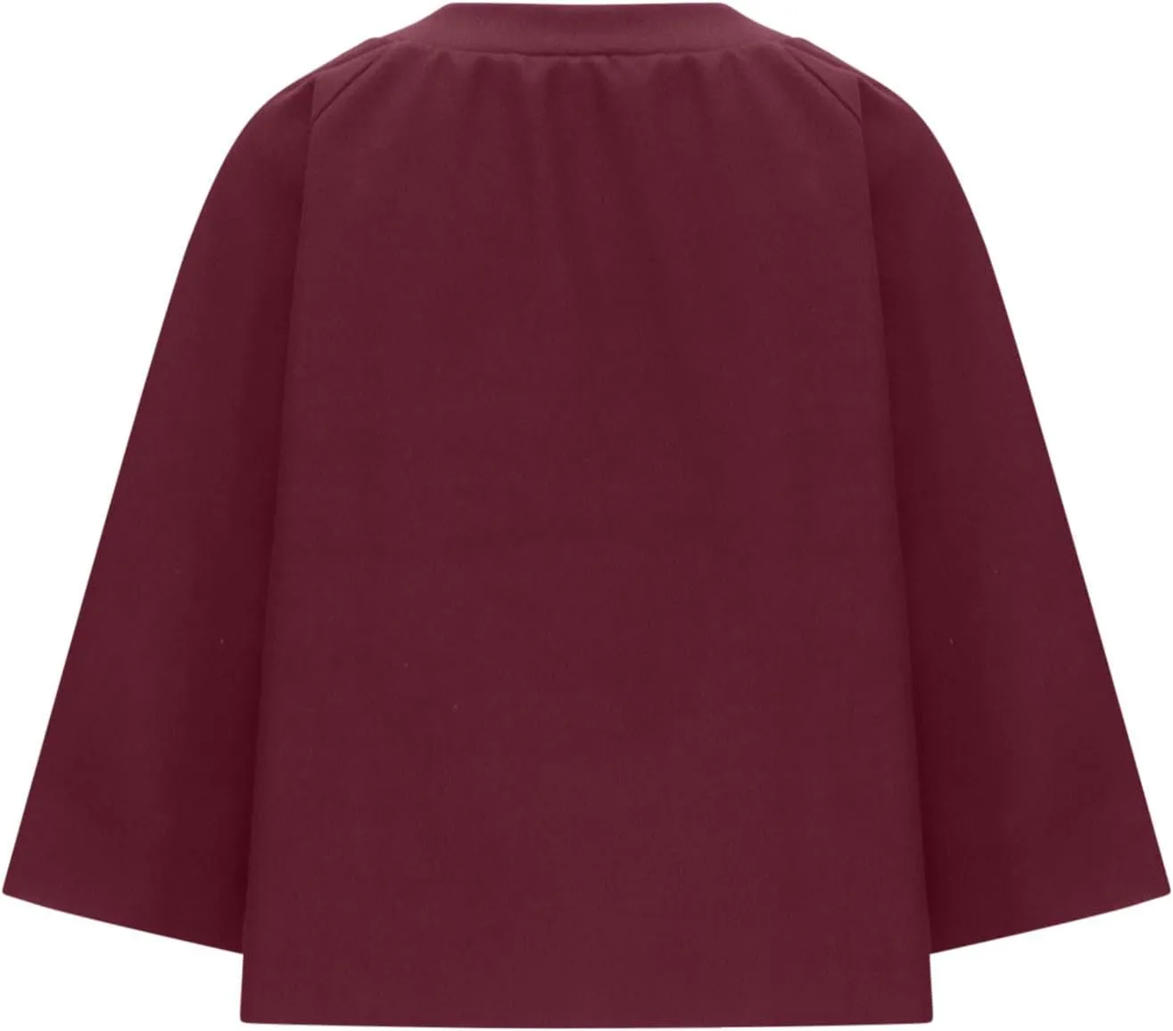 Womens Plus Size Wool Blend Coat Short Open Front Cardigan Winter Wool Trench Coat Oversized Casual Top Outerwear