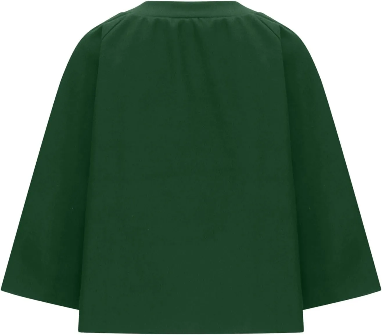 Womens Plus Size Wool Blend Coat Short Open Front Cardigan Winter Wool Trench Coat Oversized Casual Top Outerwear