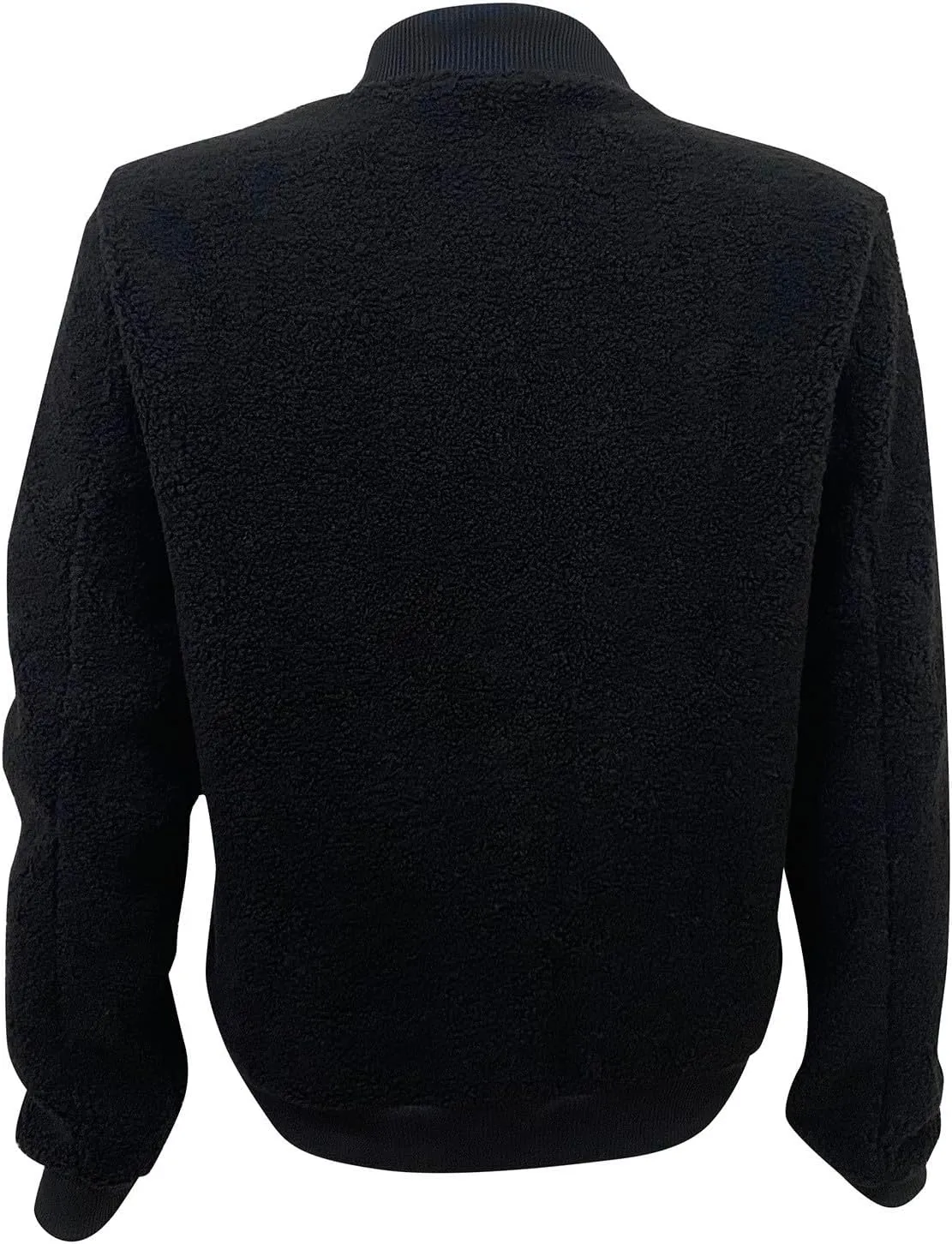 Women's Sherpa Fleece Jacket Faux Fuzzy Long Sleeve Casual Zip up Bomber Coat Winter Fuzzy Casual Zip up Coat Pocket
