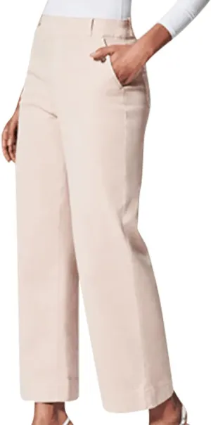 Women's Twill Suit Pants Fashion Casual High Waisted Straight-Leg Pants Classic Business Work Dress Pants Trousers
