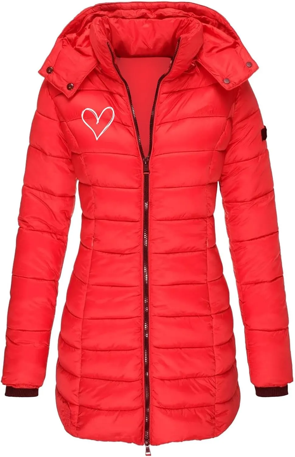 Women's Waterproof Long Puffer Jacket Womens Plus Size Thickened Quilted Down Jacket Warm Winter Coat with Hood
