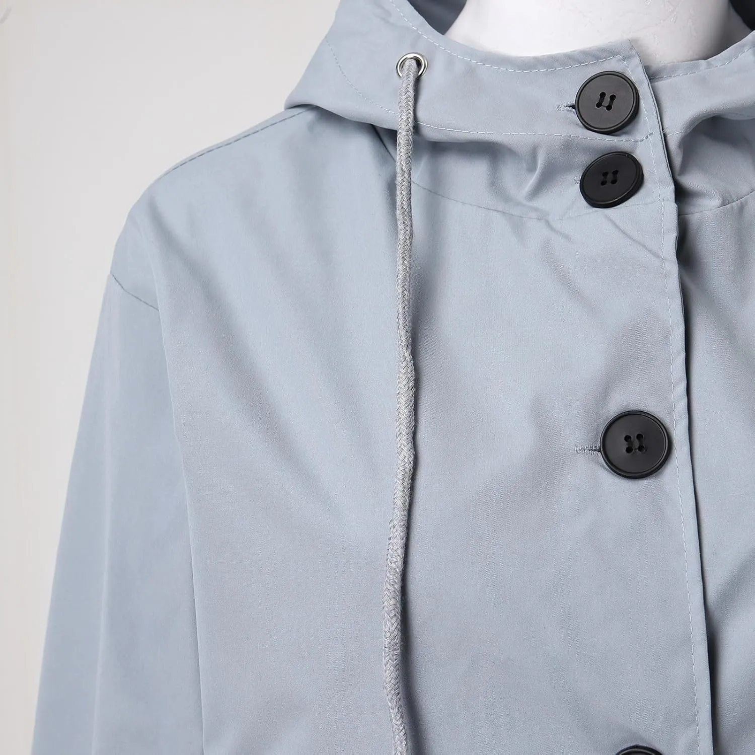 Women's Winter Casual Single Breasted Long Wool Coat Formal Office Wool Overcoat