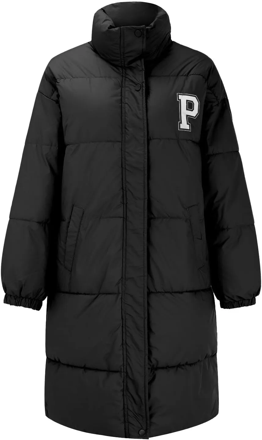 Women's Winter Thickened Down Jackets Long Quilted Puffer Warm Coats Loose Casual Trendy Outerwear