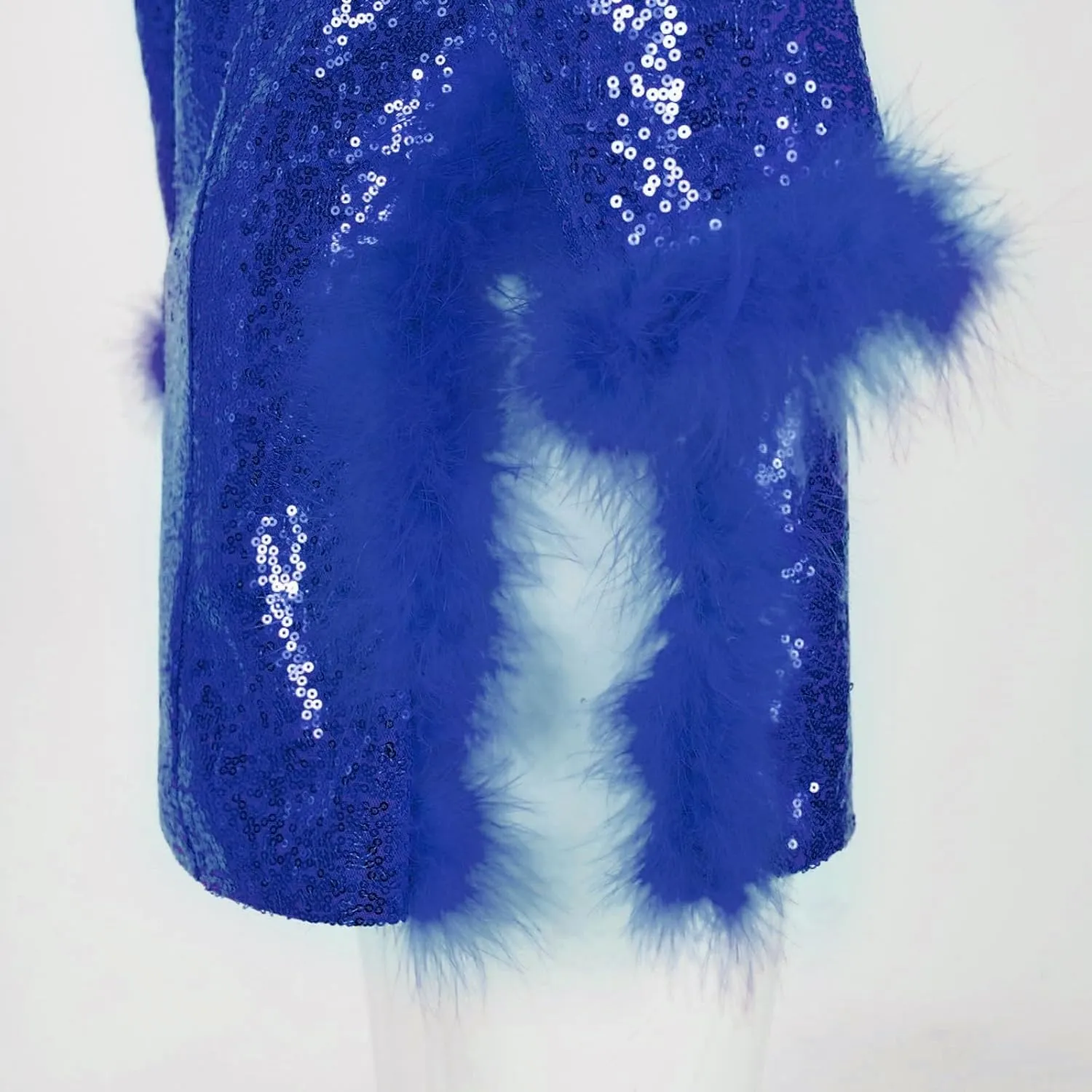 Womens Work Dress Fashion Sequin Feather Blazers Elegant Slim Fit Long Sleeve Button Jacket Coat 2024 Fall Party Suit