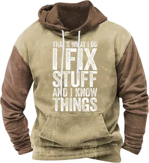 Ymosrh Men's Sweatshirt Casual Letter Printed Hoodies Pullover Long Sleeve Hooded Sweatshirts Graphic Hoodies, M-4XL