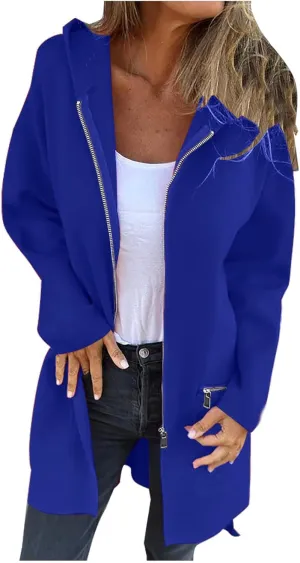 YRAETENM Womens Casual Jackets Single Breasted Notched Lapel Collar Wool Blend Overcoat Lightweight Solid Color Trench Coats