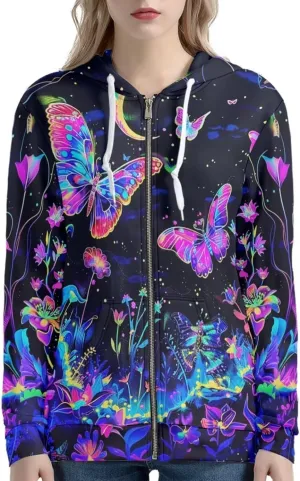 Zip Up Hoodie for Women Jacket