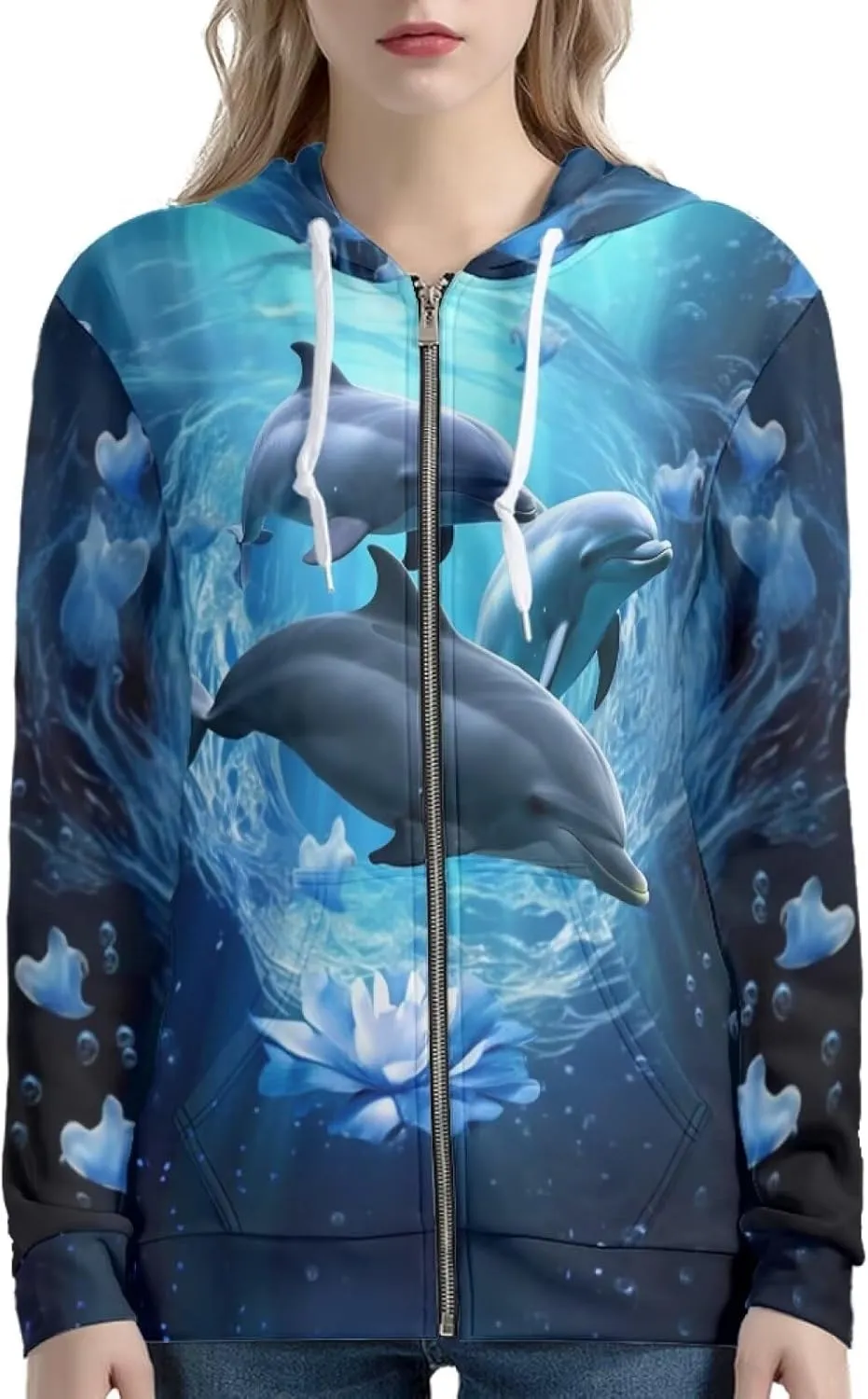 Zip Up Hoodie for Women Jacket