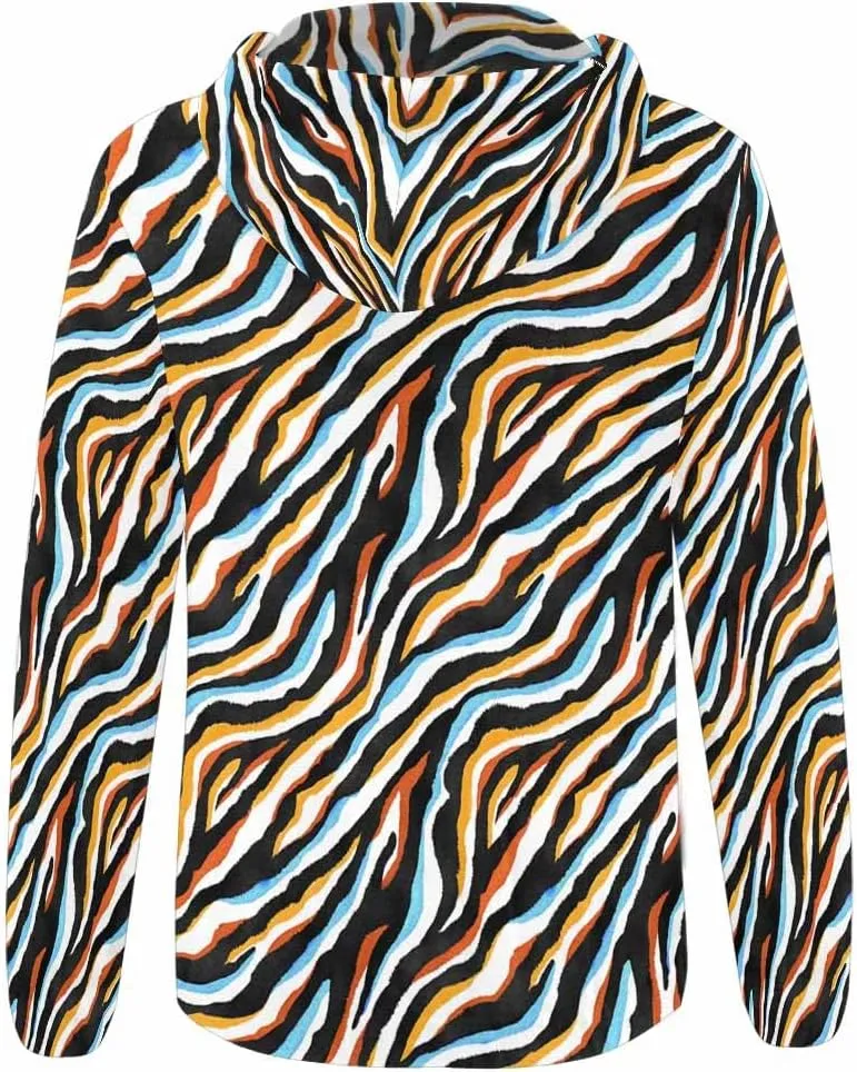 Zip Up Hoodie Women Animal Pattern Women'S Zip Up Hoodie Long Sleeve Hooded Sweatshirts Pockets Jacket Coat