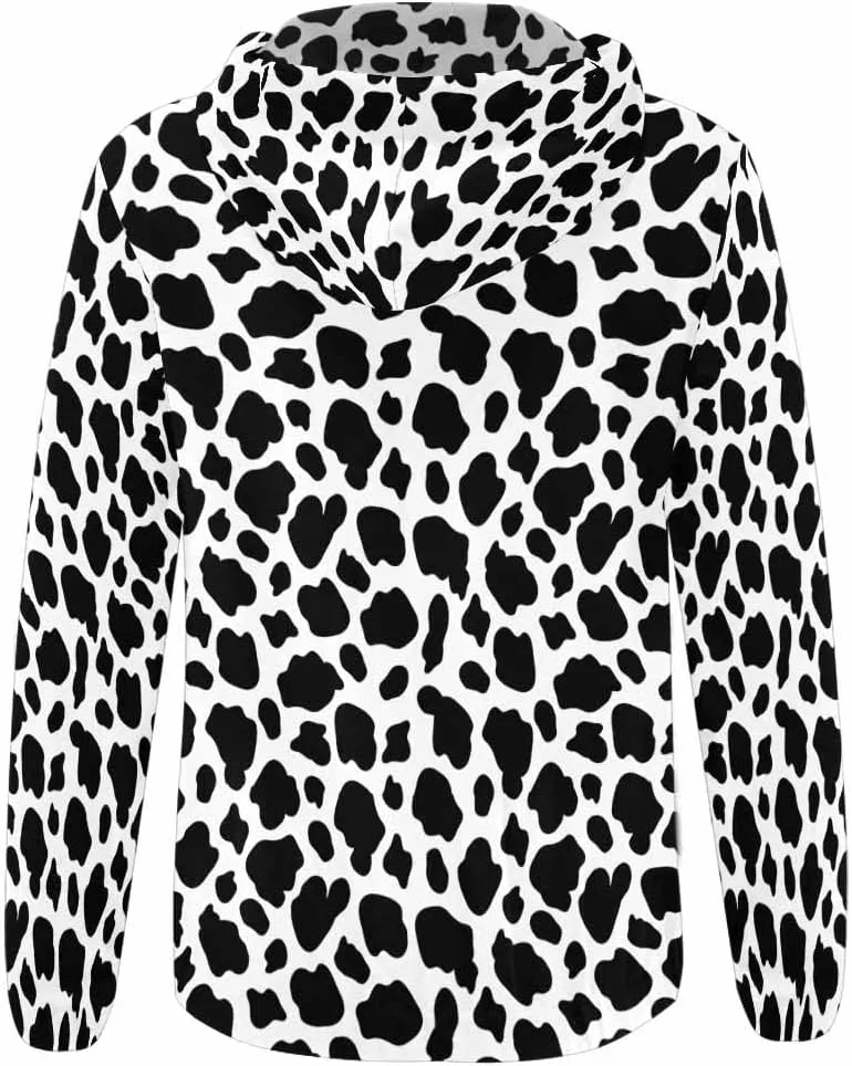 Zip Up Hoodie Women Animal Pattern Women'S Zip Up Hoodie Long Sleeve Hooded Sweatshirts Pockets Jacket Coat
