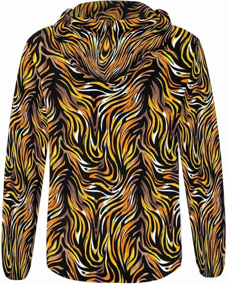 Zip Up Hoodie Women Animal Pattern Women'S Zip Up Hoodie Long Sleeve Hooded Sweatshirts Pockets Jacket Coat