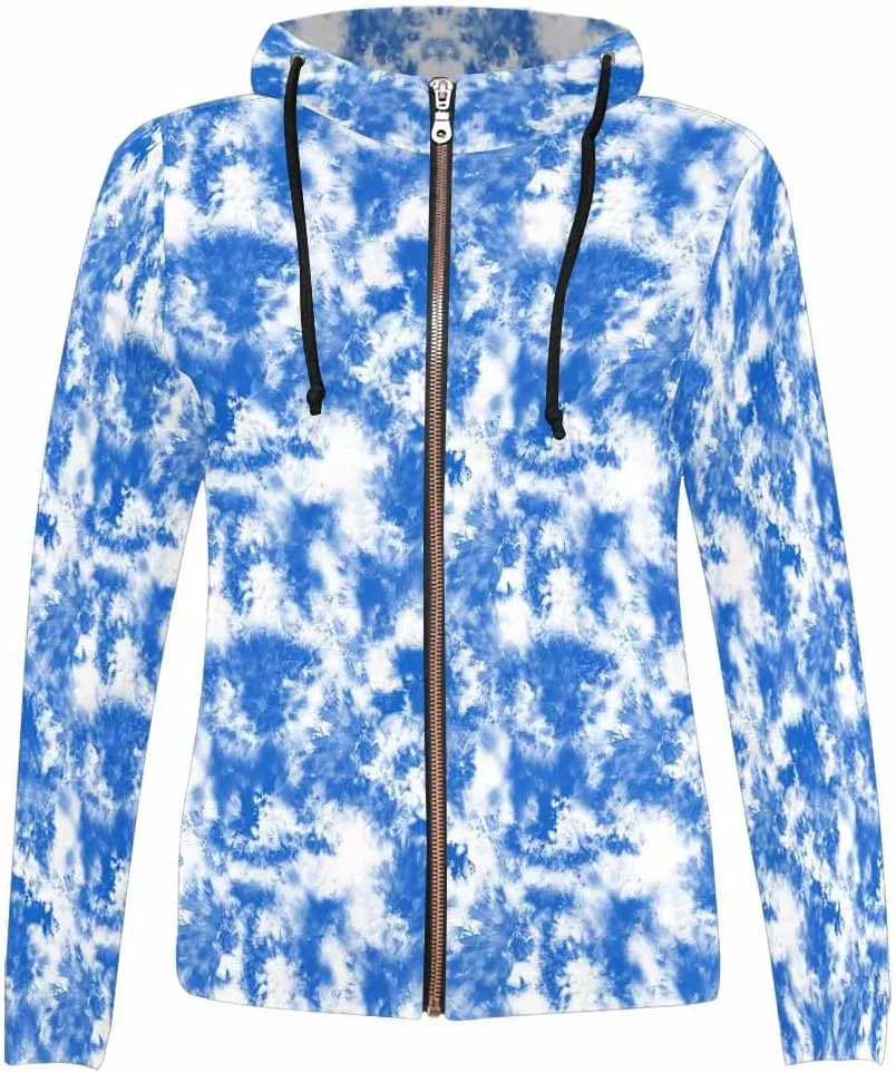 Zip Up Hoodie Women Animal Pattern Women'S Zip Up Hoodie Long Sleeve Hooded Sweatshirts Pockets Jacket Coat