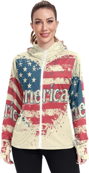 Zip Up Hoodies with Pockets Cool Shirts For Women UPF 50  Protection Zip Up Jacket Hiking Outdoor