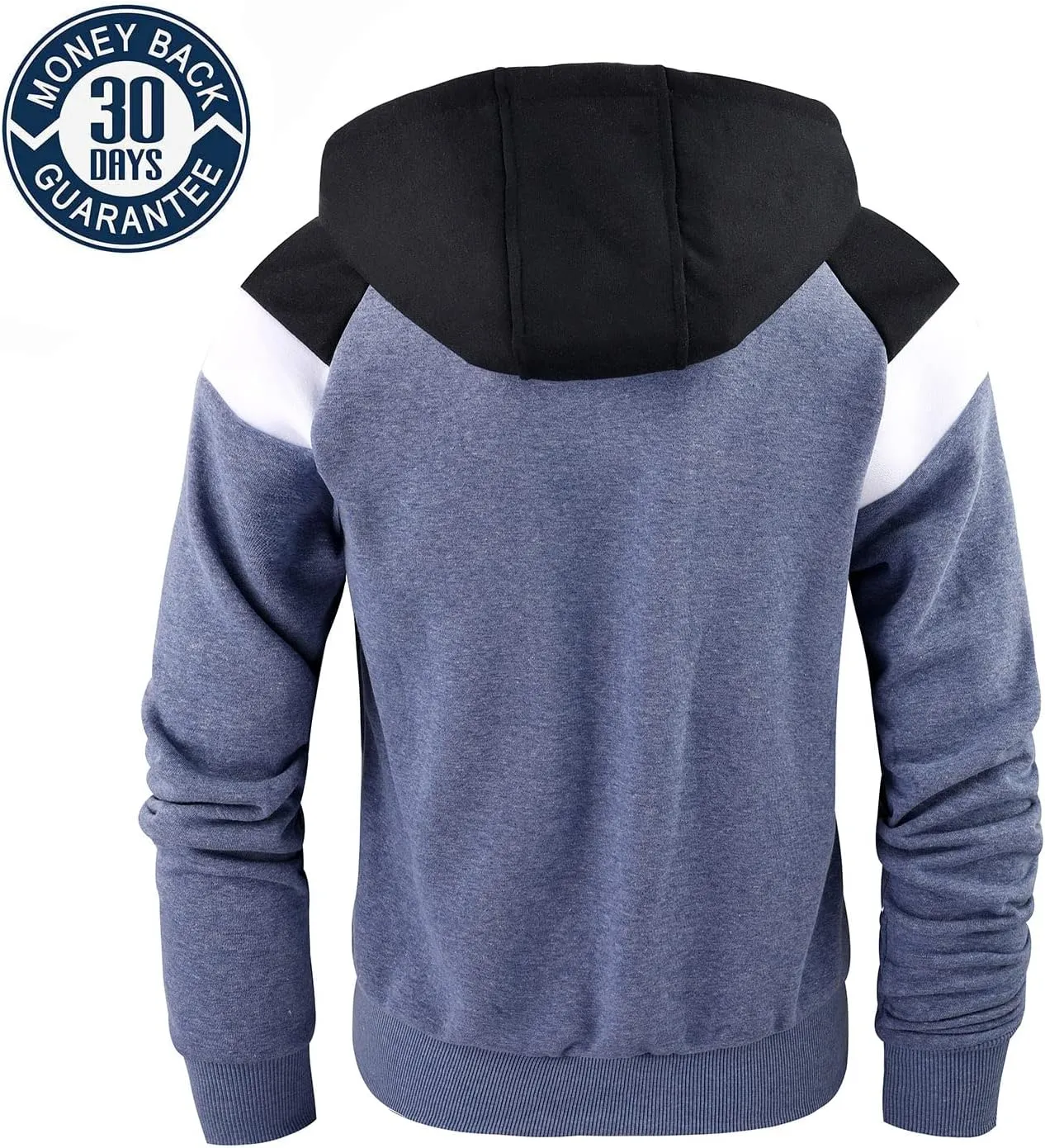 Zipper Hoodies for Men Zip Up Winter Warm Fleece Jacket Coats Men's Zip Up Hoodie Heavyweight Hoodie for Men